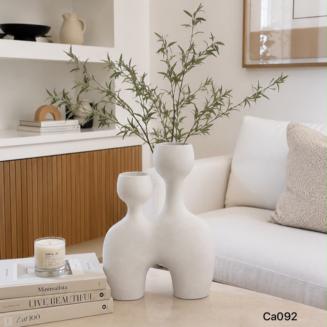 Jarron decorativo irregular grande 29cm* 10cm* 30.5cm